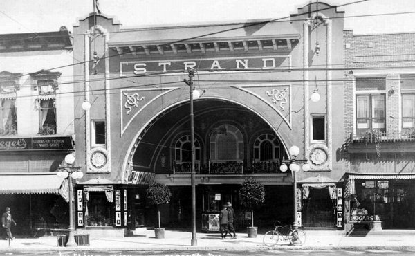 Strand Theatre (Electric Theatre) - Oldpostcard Shot From Gary Flinn (newer photo)